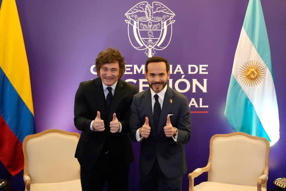 El presidente de Colombia, Abelardo de la Espriella, y su homólogo Javier Milei.