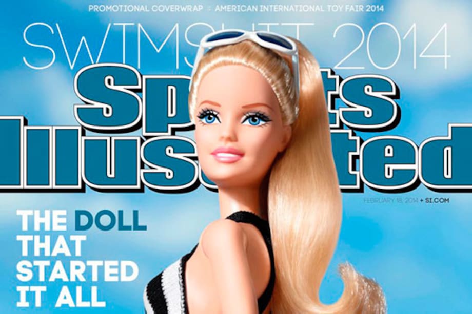 Barbie ligerita de ropa, es la portada de Sports Illustrated