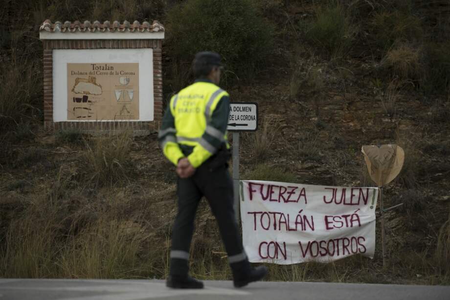 Julen, un menor de dos años, cayó presuntamente en un pozo en el sur de España el pasado 13 de enero de 2019. / AFP