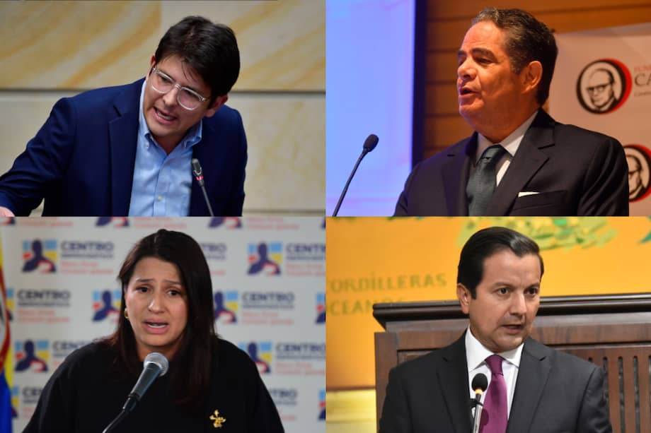 Miguel Uribe, Germán Vargas Lleras, Paola Holguín y David Luna.