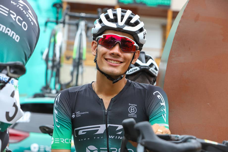 El pedalista de 19 años William Colorado del Team GW Shimano.