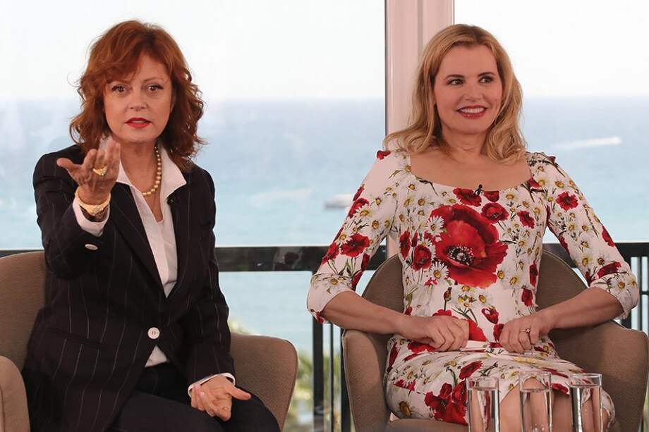 Las actrices Susan Sarandon y Geena Davis. / AFP