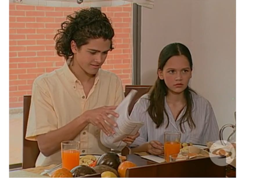 Andrés Mercado, quien tenía 15 años cuando grabó 'Padres e hijos', fue en esta historia el hermano de Sammy, personaje interpretado por Lina Tejeiro.