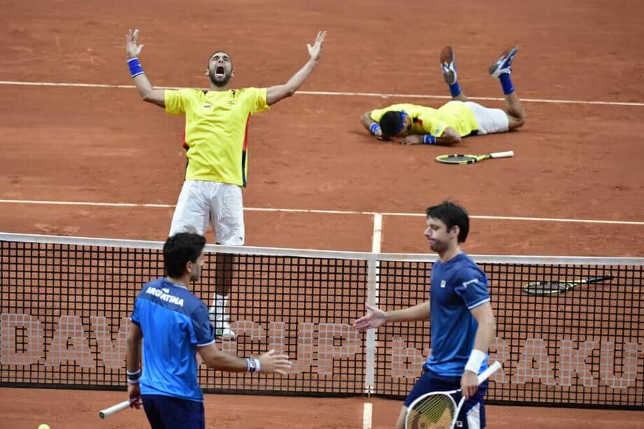 Colombia venció a Argentina en la ronda de clasificación a las finales de Copa Davis por 3-1 / Óscar Pérez - El Espectador