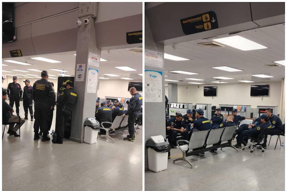 Los bomberos estuvieron cerca de cinco horas dentro del aeropuerto.