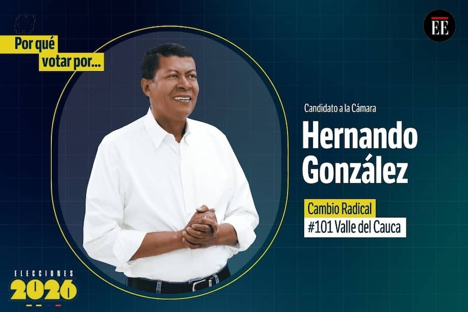 Hernando González es candidato a la Cámara. Va por Cambio Radical.