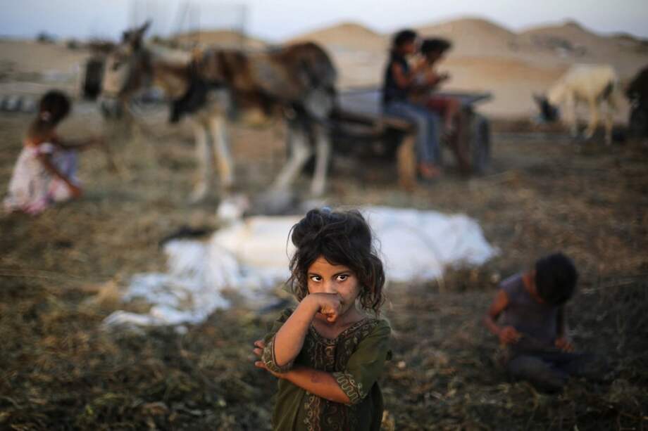 Zona afectada por la pobreza en Jan Yunis, en el sur de la franja de Gaza./ EFE