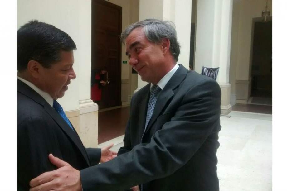 Guillermo Palacio, hemano del exministro Diego Palacio, durante el debate sobre los falsos testigos en el Senado. /El Espectador