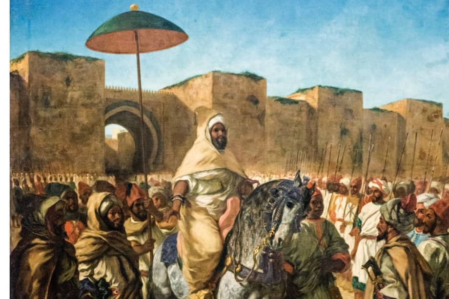 El sultán de Marruecos representado en un óleo sobre lienzo de 1845, del pintor francés Eugène Delacroix.
/ Archivo particular