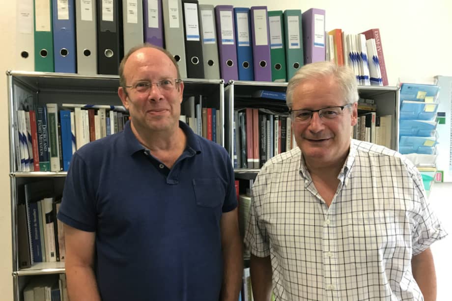 A la derecha Philipp Jaffé y a la izquierda Jean Zermatten/ Nicolás Sánchez A.