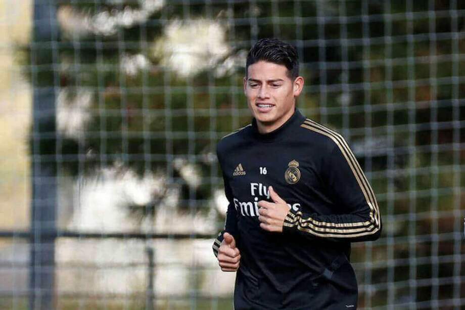 El colombiano suma 81 minutos en torneos internacionales con el Madrid. / AFP