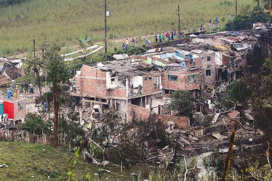 La explosión del poliducto de Dosquebradas destruyó 38 casas. / Archivo