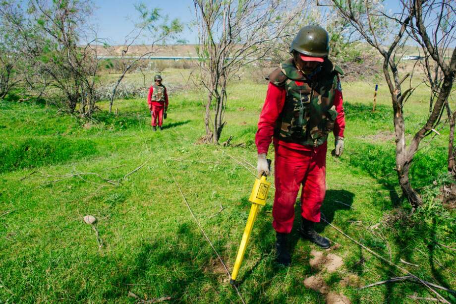 Azerbaiyán lleva más de 15 años desminado su territorio. / APC-Colombia.