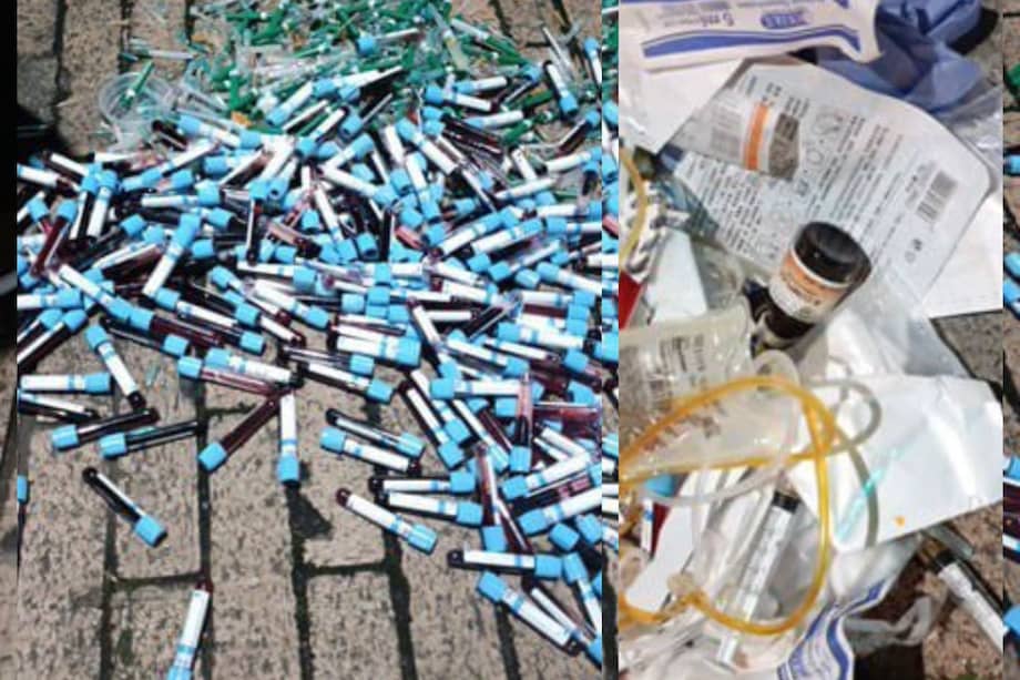 En plena vía pública, fueron hallados tubos con sangre, jeringas usadas y otros residuos de riesgo biológico, una situación que encendió las alertas sanitarias y ambientales en la ciudad.
