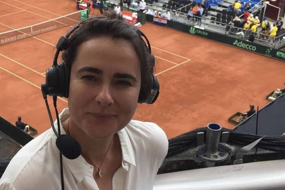 Mariana también ha sido comentarista en las series de Copa Davis. / Archivo