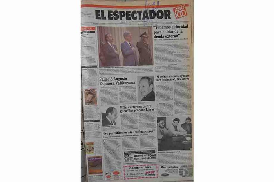 Estas eran las noticias del 28 de septiembre de 1986