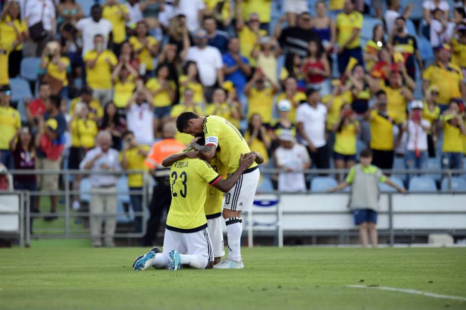 La selección de Colombia se ubica en la tercera posición en las eliminatorias a Rusia 2018. / AFP