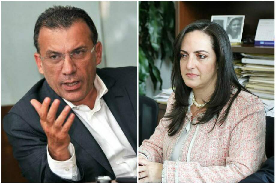 Los senadores Roy Barreras (de la U) y María Fernanda Cabal (Centro Democrático). / Archivo - Presidencia del Senado