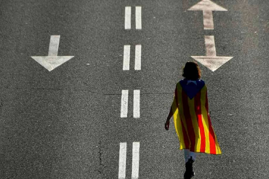Cataluña es tema central de la campaña para las elecciones parlamentarias del 28 de abril en España. / AFP
