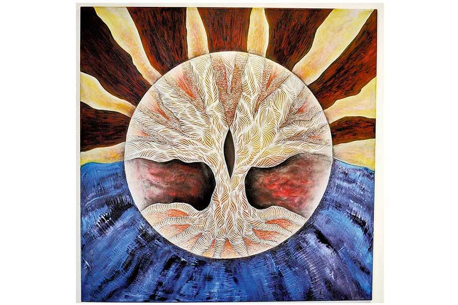 ‘Raíces’ es la obra que evoca la historia de la familia y ancestros de la artista. / Fotos: Gustavo Torrijos