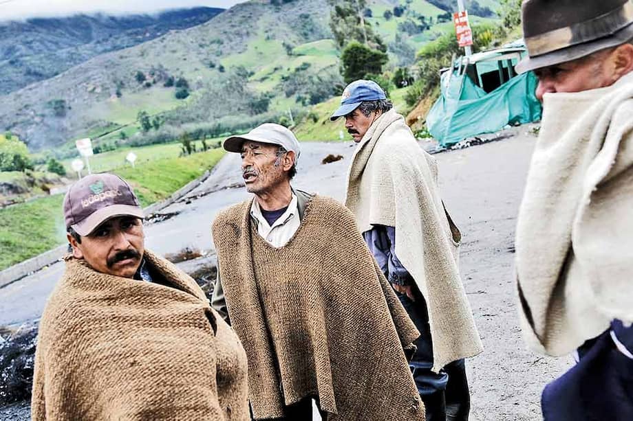 En siete departamentos, los productores agrarios protestaron por los bajos precios de sus cosechas. / Gustavo Torrijos - El Espectador