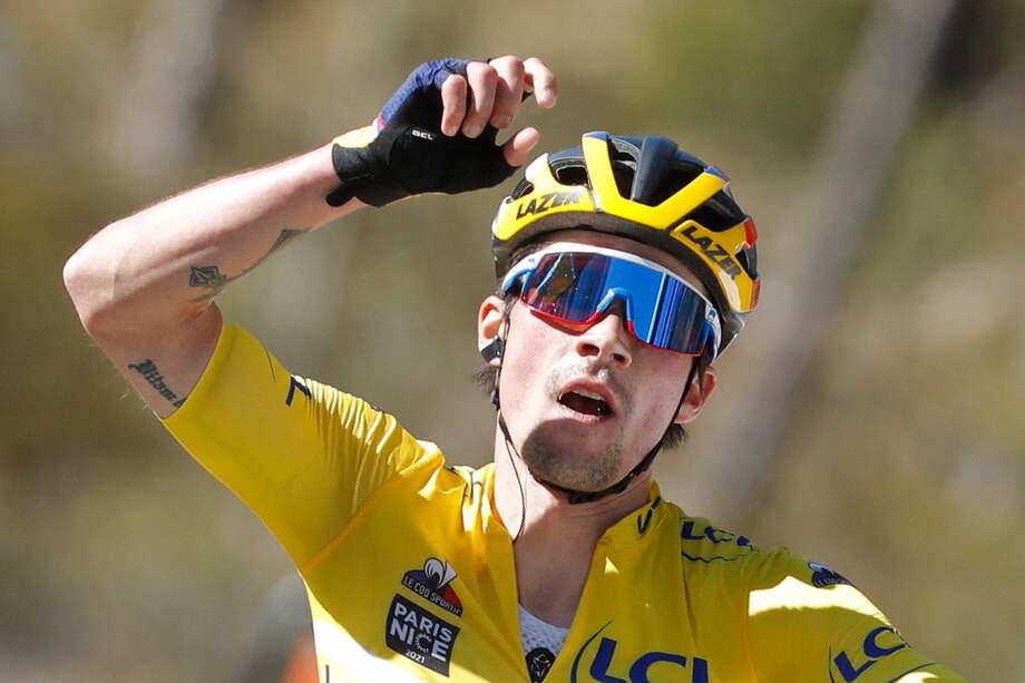 El ciclista esloveno Primoz Roglic ha dominado a su antojo la París-Niza. Este sábado ganó su tercera etapa de la edición 2021.