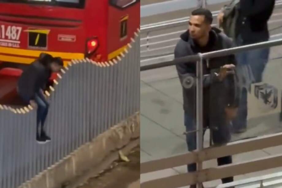 El sujeto fue grabado mientras delinquía en la estación Calle 39, en la troncal Caracas de Transmilenio.