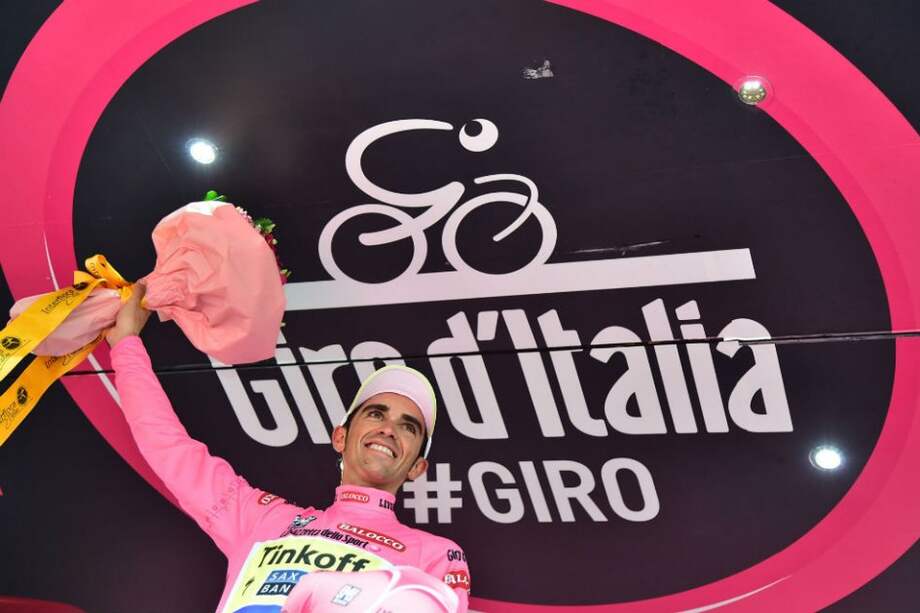 Alberto Contador, ganador de la edición 98 del Giro de Italia. Foto: EFE
