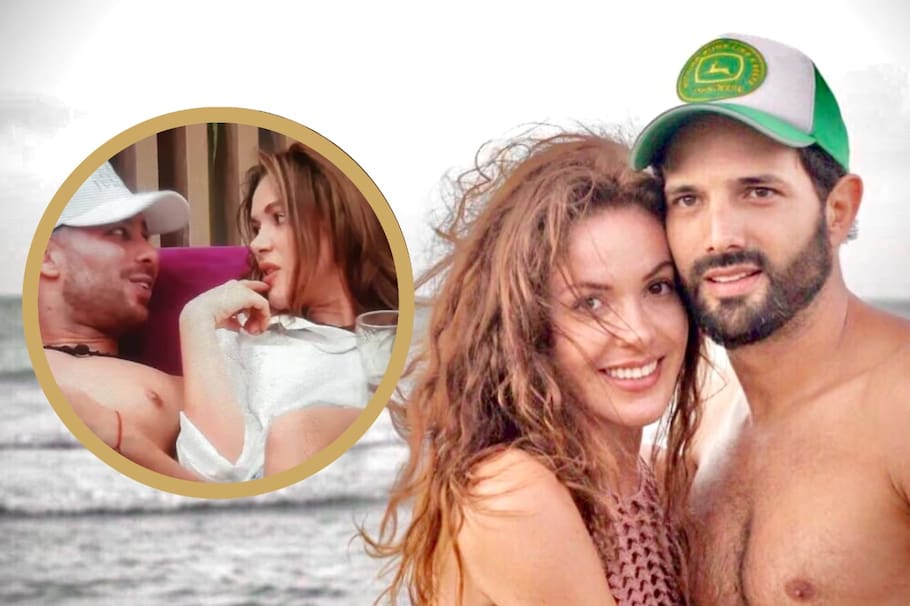 Nataly Umaña y Alejandro Estrada, su esposo.