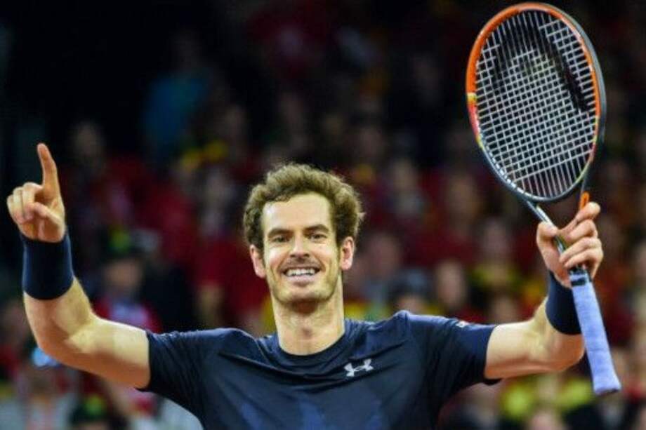 Andy Murray celebra el título de la Copa Davis 2015 tras vencer al belga David Goffin.