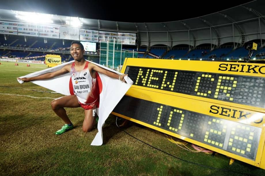 El atleta japonés Abdul Hakim Sani Brown se impuso en los 100 metros. / IAAF