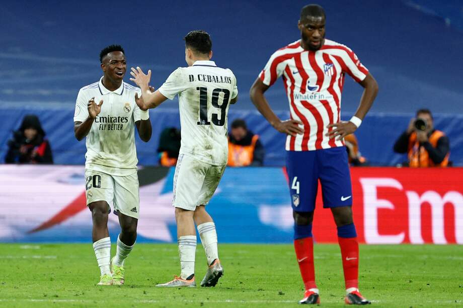 Vinícius anotó el gol que le dio tranquilidad al Real en los últimos minutos del tiempo extra.