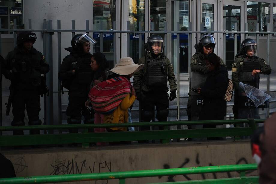 Imagen de referencia: los policías de Bolivia no tienen una fuerte presencia en algunas zonas del país, entre ellas Chapare.