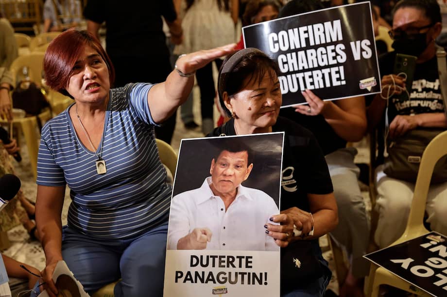 Nanette Castillo, madre de una de las víctimas de la campaña contra las drogas de Rodrigo Duterte, reacciona al comunicado de la CPI, tribunal que juzgará al expresidente.