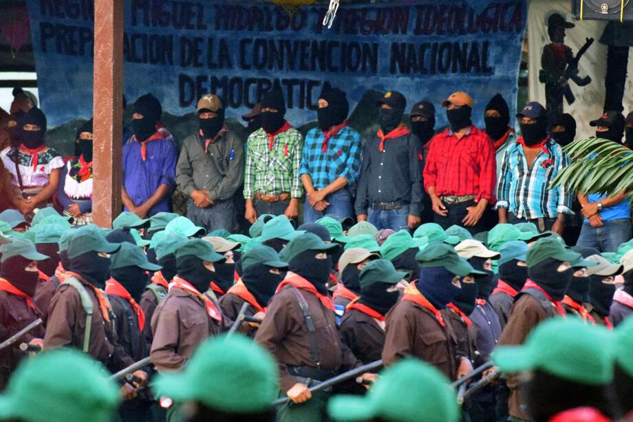 Miembros del Ejército Zapatista de Liberación Nacional (EZLN) desafiaron al presidente mexicano. / AFP
