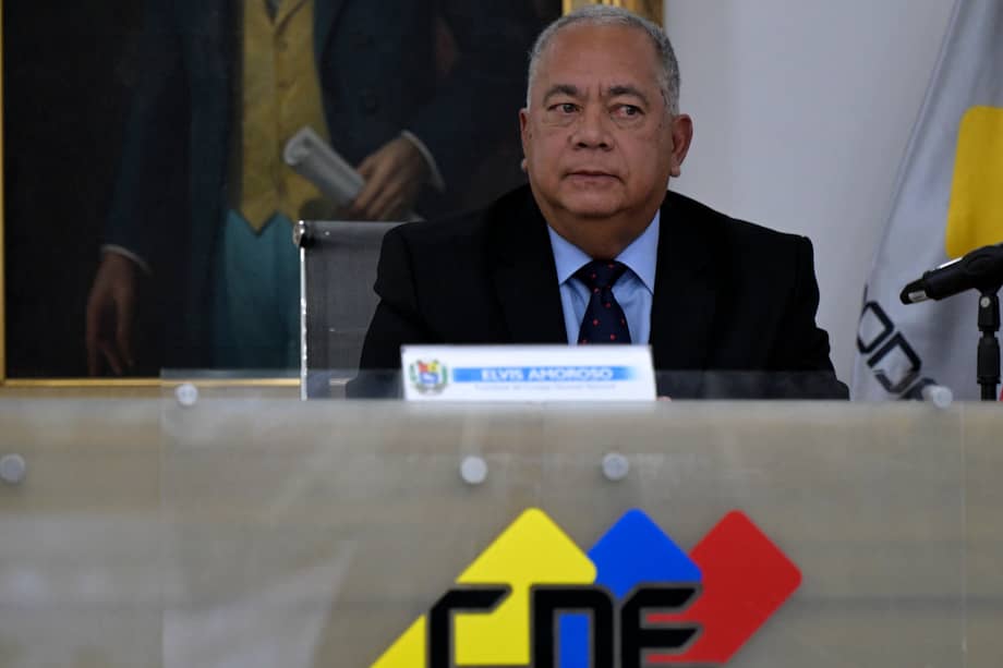 Imagen de archivo del presidente del Consejo Nacional Electoral (CNE), Elvis Amoroso.