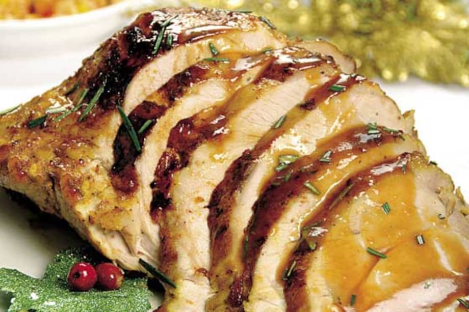 Pernil de cerdo con salsa de romerito