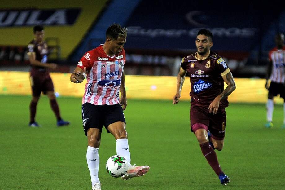 El partido de ida entre el Tolima y Júnior terminó 1-0 con victoria para los barranquilleros.
