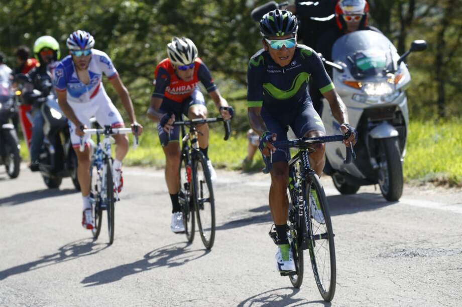 Nairo Quintana intentará aprovechar la etapa 16 para descontarle tiempo a Tom Dumoulin. / AFP