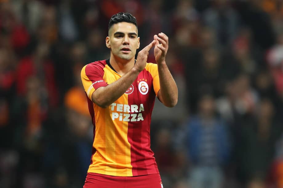 Falcao García, durante el partido de este sábado del Galatasaray. / EFE