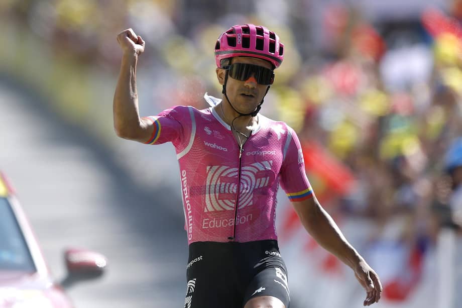 Egan Bernal y Einer Rubio estuvieron presentes en los movimientos del día, mientras Tadej Pogacar mantuvo sin cambios el liderato de la clasificación general.
