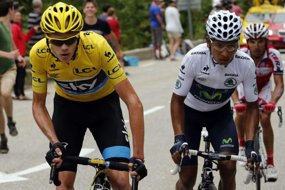 Nairo escala a la rueda del poderoso Chris Froome.