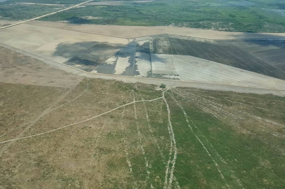 Una de las imágenes que circuló en redes sociales alertando sobre la emergencia de la Ciénaga. / Cortesia