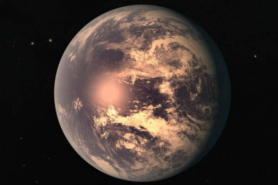 Una ilustración de cómo podría verse el planeta Trappist 1e, ubicado en la constelación de Acuario. / NASA/JPL-CALTECH