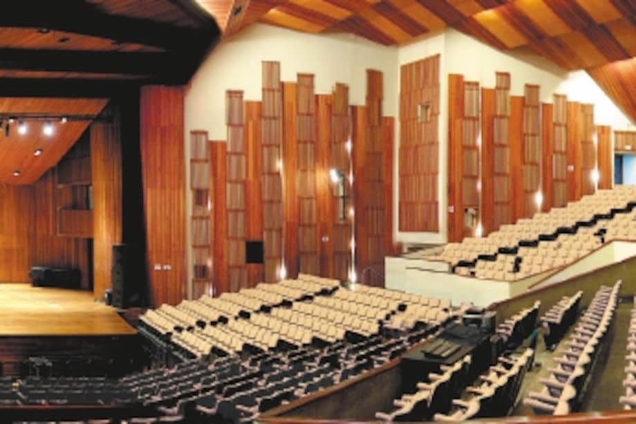 Vista panorámica del recién restaurado Auditorio León de Greiff. / Dirección de Patrimonio Cultural Unal