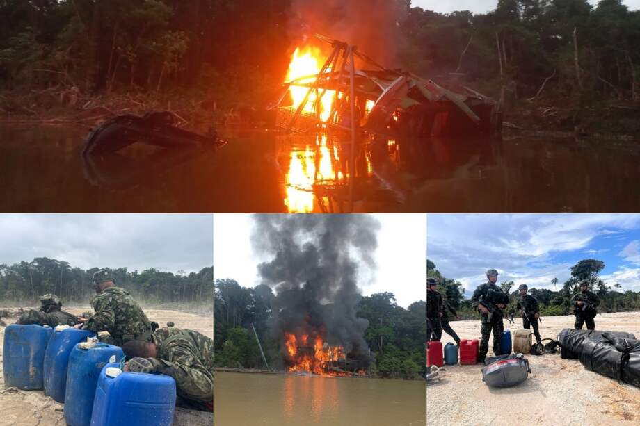 La maquinaria era usada por los Comandos de Frontera para extraer ilegalmente oro. Se calcula que recibían más de USD$25 millones al año por esta actividad.