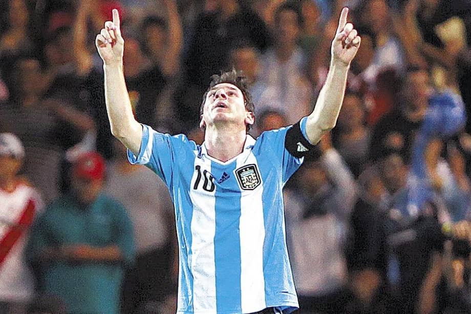 Lionel Messi celebra el primer gol del partido. / AFP