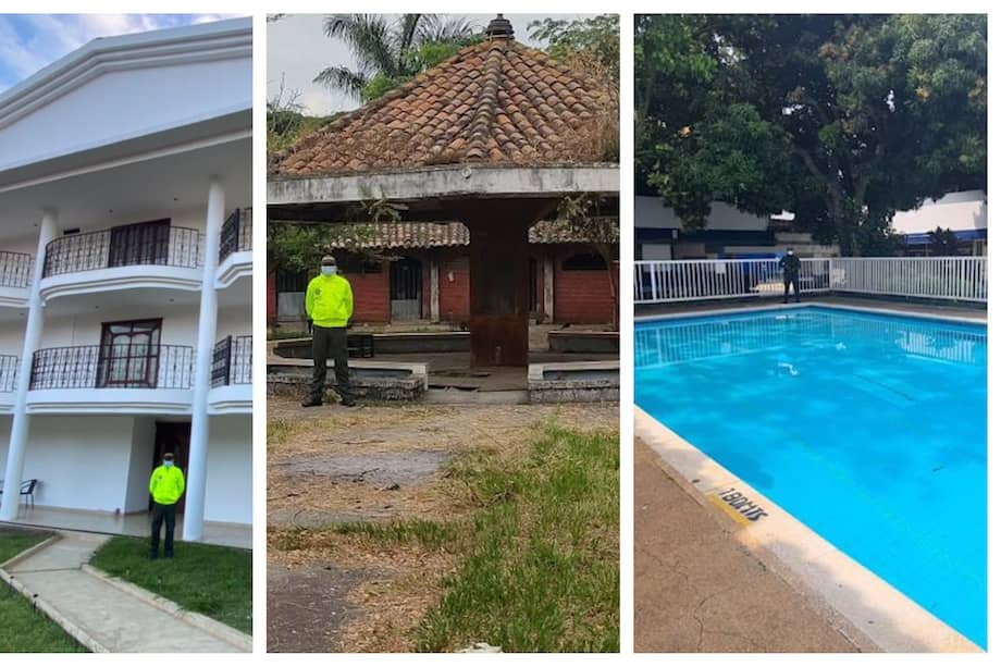 Algunos de los bienes incautados a los presuntos testaferros de "Pacho" Herrera, uno de lo máximos líderes del Cartel de Cali.