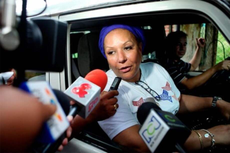La exsenadora Piedad Córdoba líder de Colombianos por la Paz.