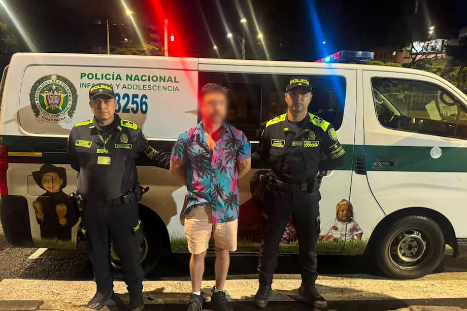 El ciudadano estadounidensefue capturado por la Policía de Infancia y Adolescencia en el Parque Lleras, Medellín.